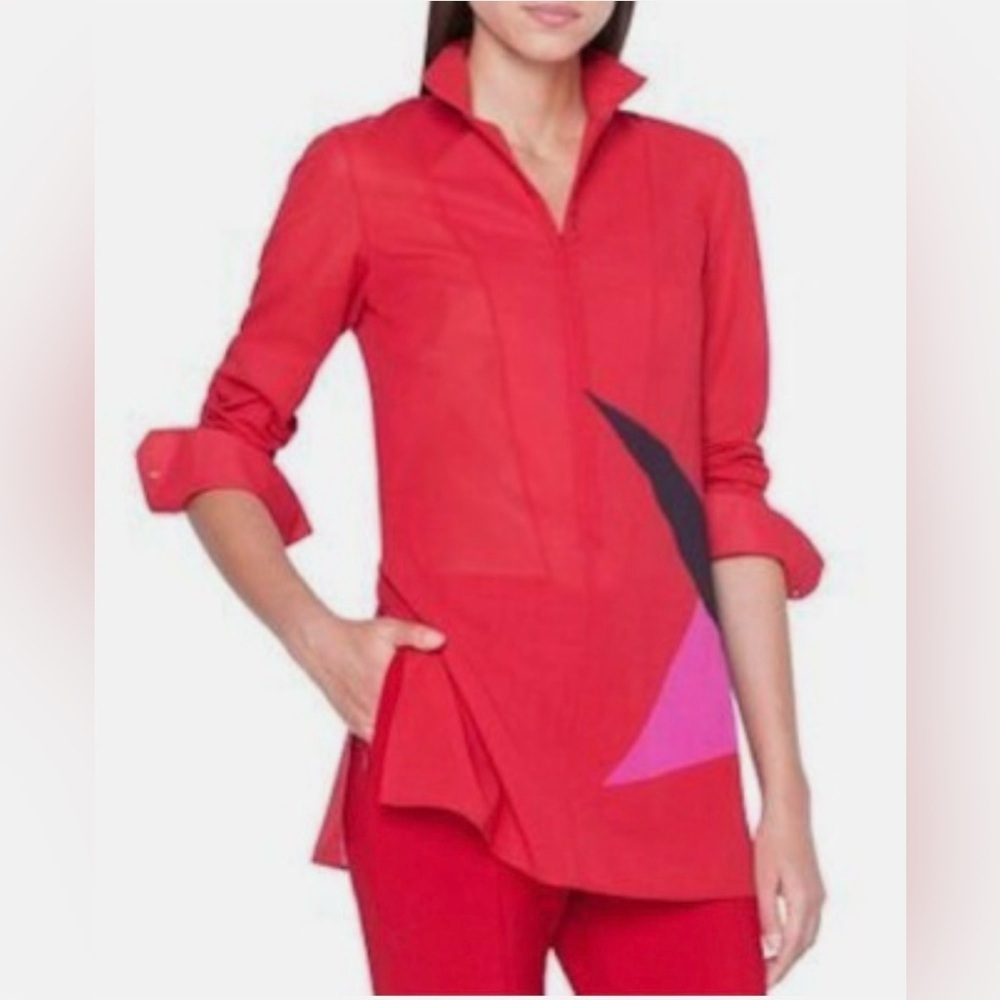 A-K-R-I-S | Double Diamond Print Cotton Tunic - Picture 1 of 12